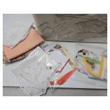 LARGE Lot of Vintage Linens, Damask, Scarves, Napkins etc