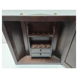 Very Cool Wooden Corner Cabinet w/Hidden Compartment