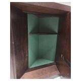 Very Cool Wooden Corner Cabinet w/Hidden Compartment