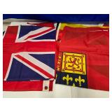 Large Group of Assorted Vintage etc Flags Incl. Minnesota, USA & other Countries