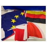 Large Group of Assorted Vintage etc Flags Incl. Minnesota, USA & other Countries
