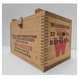 WINCHESTER Dovetailed Wood Advertising Crate w/Hinged Lid