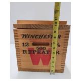 WINCHESTER Dovetailed Wood Advertising Crate w/Hinged Lid