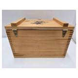 WINCHESTER Dovetailed Wood Advertising Crate w/Hinged Lid