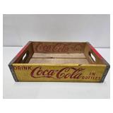 2 Vintage Wooden Advertising Soda Crates - Coca Cola & ZIP