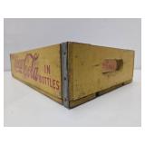 2 Vintage Wooden Advertising Soda Crates - Coca Cola & ZIP