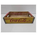 2 Vintage Wooden Advertising Soda Crates - Coca Cola & ZIP