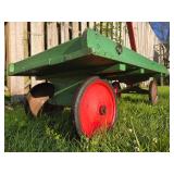 Antique Wood Wagon / Coffee Table
