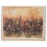Framed Lithograph "Mohawk Trail" by Walker, 62/90 Edition