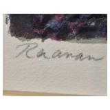 Framed Limited Edition Yoram Raanan Print 7/250 "Prayer" with Gold Decorative Frame