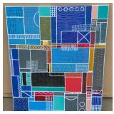 Abstract Geometric Artwork by Laura Wennstrom, 24 x 20 inches