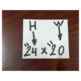 Abstract Geometric Artwork by Laura Wennstrom, 24 x 20 inches