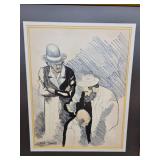 Framed Artwork "Peot" by Luther Jones