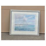 Michele Kennedy "Sandbar" Framed Ocean Scene Print 26x30