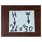 Michele Kennedy "Sandbar" Framed Ocean Scene Print 26x30