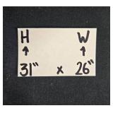 Framed Children in the Park Print - see photo for artist signature