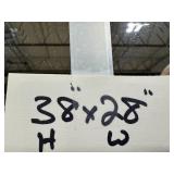 Antique Oval Mirror with Ornate Floral Frame - 38" x 28"