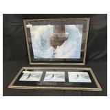 Framed Jean Guichard Artwork - Phare dans La Tempete, La Jument