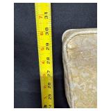 Vintage Upholstered Vanity Chair with Wooden Legs