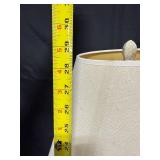 Vintage Decorative Table Lamp with White Fabric Shade