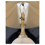 Set of 2 Table Lamps and Classic Metal Base