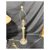 Set of 2 Table Lamps and Classic Metal Base