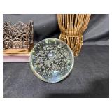 Decorative Collection: Wire Basket, Candle Holder & Glass Orb