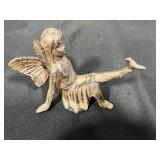 Collection of Garden-Themed Decor Items: Figurines, Plate, Switch Cover, and Vase