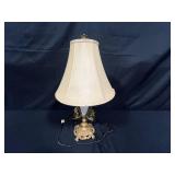 Vintage Table Lamp with Cream Shade