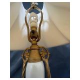 Vintage Table Lamp with Cream Shade