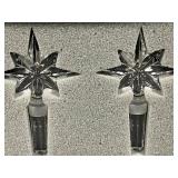 Waterford Crystal Star Bottle Stoppers, Set of 2