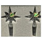 Waterford Crystal Star Bottle Stoppers, Set of 2