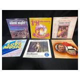 Lot of 6 Vintage Vinyl Records Including Jimi Hendrix, Clint Eastwood Soundtrack, and More