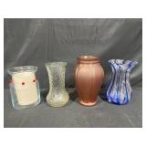 Set of Glass and Ceramic Vases Assorted Designs
