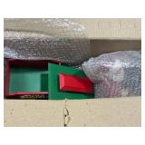 Lighted Angel Tree Topper and Wood Train Centerpiece