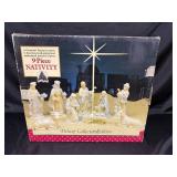9-Piece Nativity Deluxe Collectors Edition Christmas Set