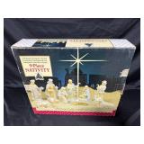 9-Piece Nativity Deluxe Collectors Edition Christmas Set