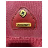 Set of 3 Travel Luggage in Burgundy and Black