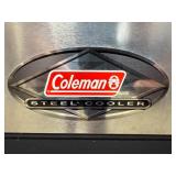 Coleman Steel Cooler with Protective Cover