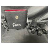 Crown 7X50 Binoculars with Case and Metal Tins