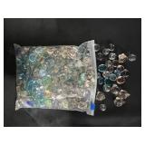 Decorative Home Collection: Glass Bowl, Floral Night Light, Gem Stones & Frames