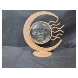 Metal Sun and Moon Wall Art Set