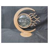 Metal Sun and Moon Wall Art Set