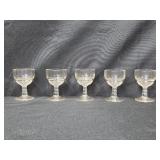 Collection of Elegant Crystal Glassware and Candy Dish