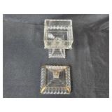 Collection of Elegant Crystal Glassware and Candy Dish