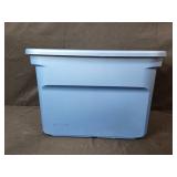 Set of 2 Sterilite Plastic Storage Totes, Blue and Teal