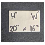 Framed Santa and Reindeer Holiday Artwork 20" x 16"