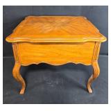 Vintage Drexel End Table with Drawer and Cabriole Legs