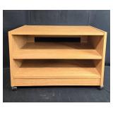 Medium Size Wooden TV Stand with Shelving