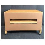 Medium Size Wooden TV Stand with Shelving